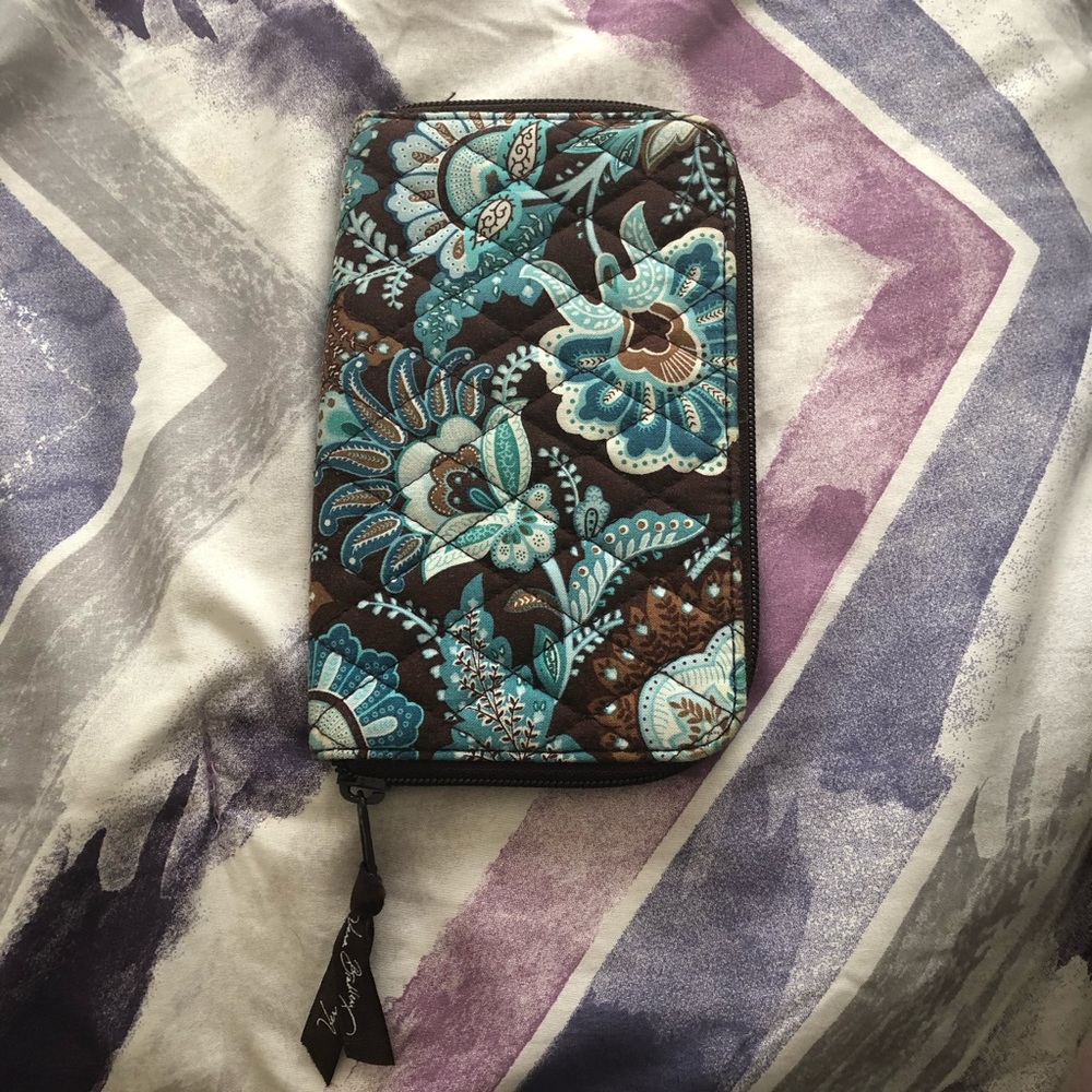 Vera Bradley Zip Around Wallet - Java Blue
